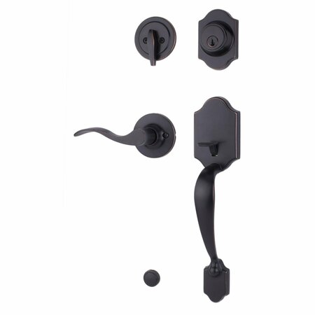 WESLOCK Parkside SGL CYL Handleset RH New Haven Trim Oil Rubbed Bronze R2820-1X1FR2D